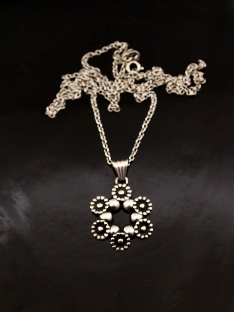 830 sølv vedhæng  sterling sølv kæde