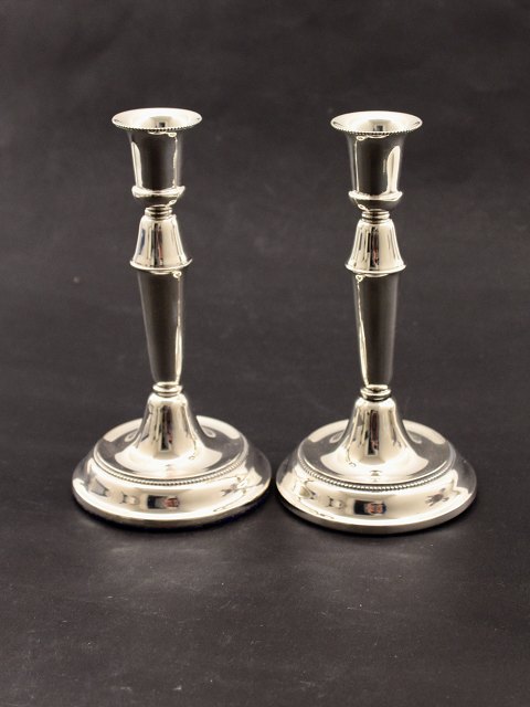 A pair of 830 silver candlesticks