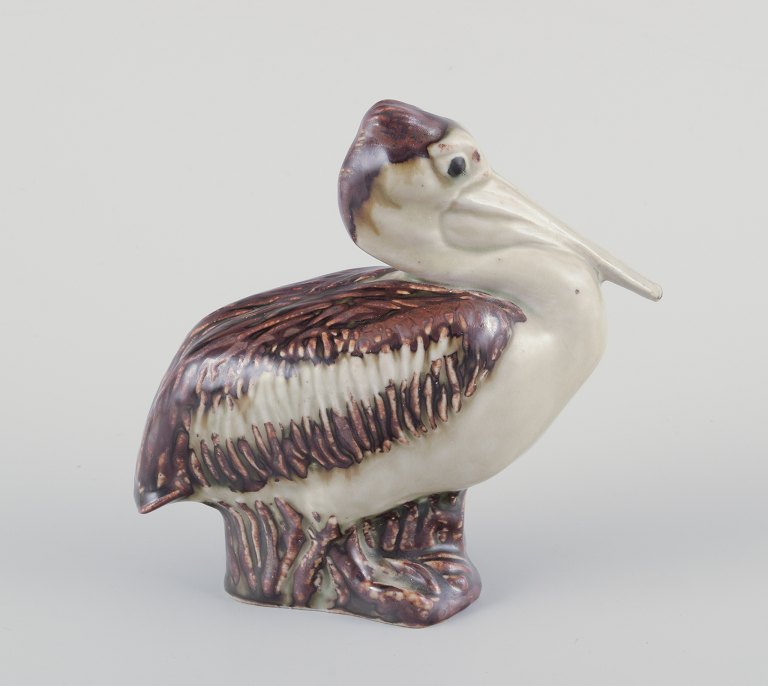 Jeanne Grut for Royal Copenhagen, pelikanfigur af keramik.