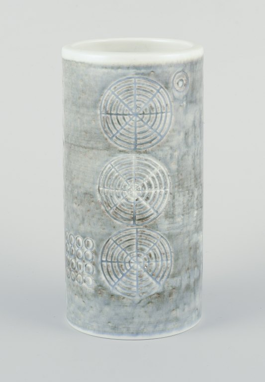 Olle Alberius for Rörstrand. ‘Sarek’ retro stoneware vase.
