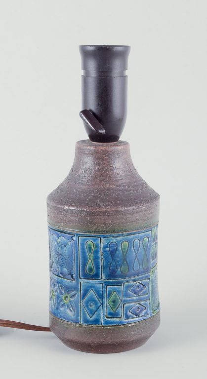 Aldo Londi for Bitossi.
Lille bordlampe af glaseret keramik.