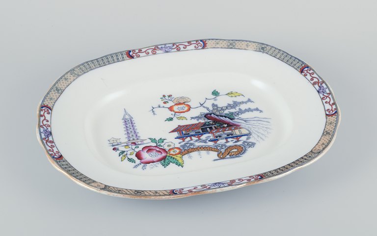 Rörstrand, large oval ‘Japan’ dish made of faience.