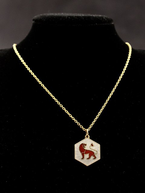 Sterling silver zodiac sign Leo