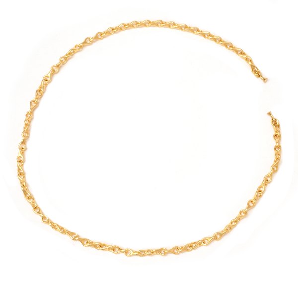 Ole Lynggaard Copenhagen 14kt gold "8"-necklace. L: 45cm
