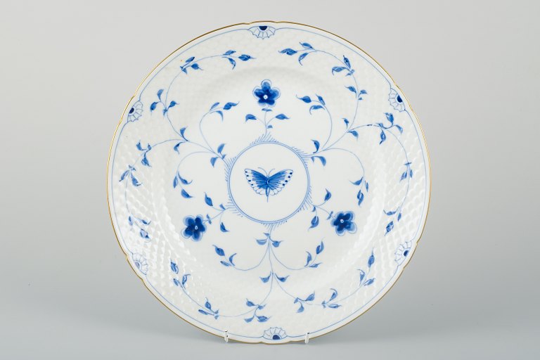 Bing & Grøndahl, Sommerfugl, håndmalet rundt fad.