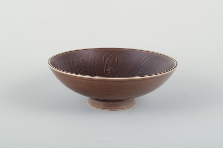 Aluminia skål med fiskedekor.