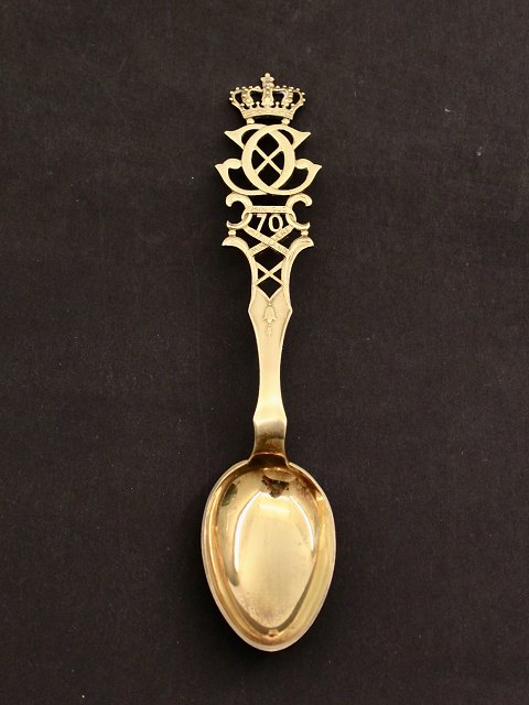 A Michelsen gold plated sterling silver commemorative spoon