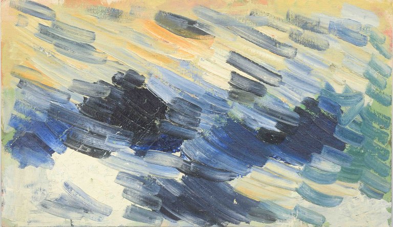 Skandinavisk kunstner
Abstrakt komposition.
Olie på plade.