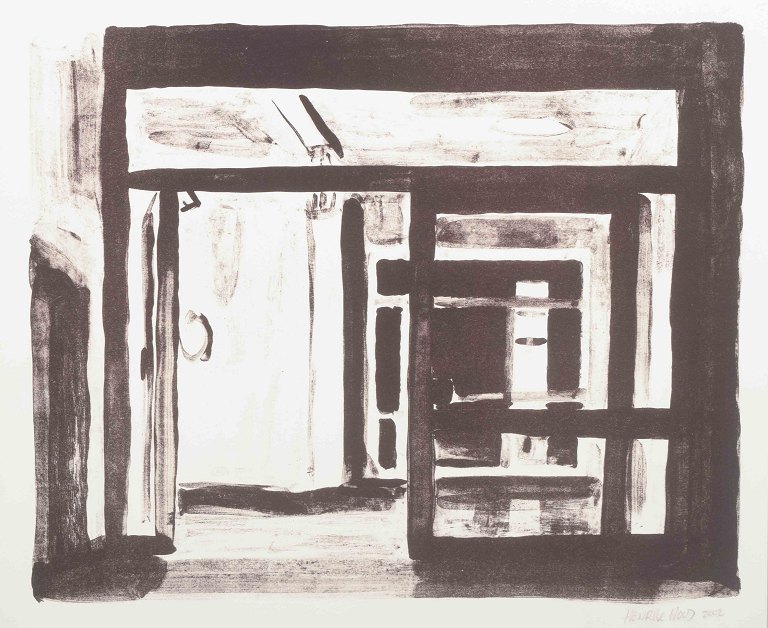 Henrik Hold
Composition, 2002.
Lithograph in black and white.