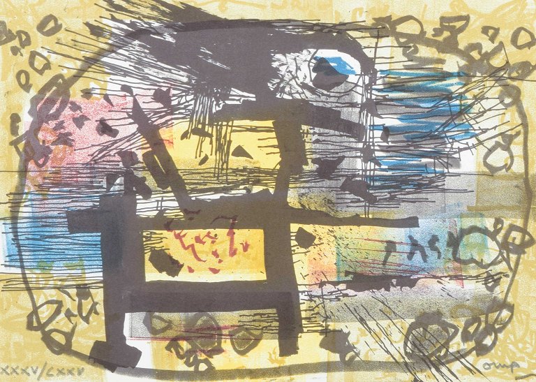 Bengt Orup
Farvelitografi. Signeret med blyant samt nummereret.