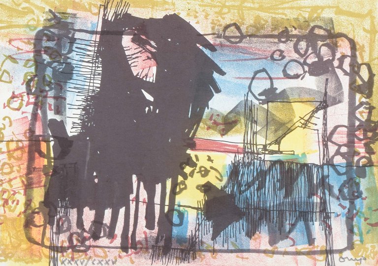 Bengt Orup
Farvelitografi. Signeret med blyant samt nummereret.