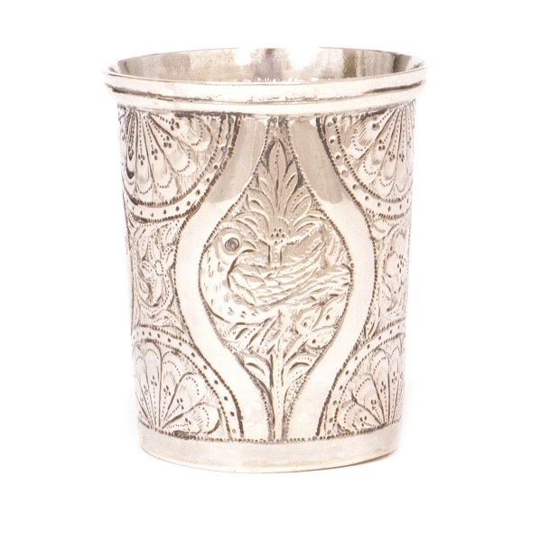 Russian silver cup circa 1880. H: 7,4cm. W: 87,9gr