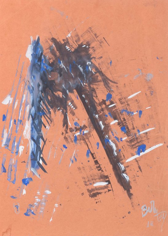 Unknown artistAbstract composition.Mixed media on paper.