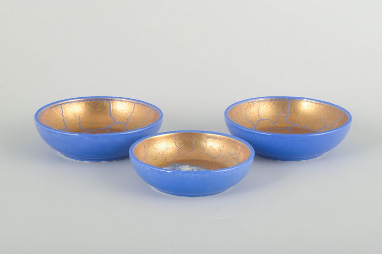 Wilhelm Kåge for Gustavsberg3 small bowls, ca. 1930/40s.