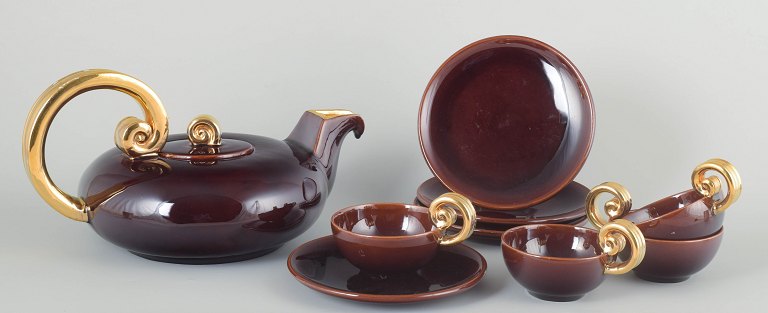 Marcel Giraud, Vallauris, FranceTea service for 4 persons, 1960/70s.