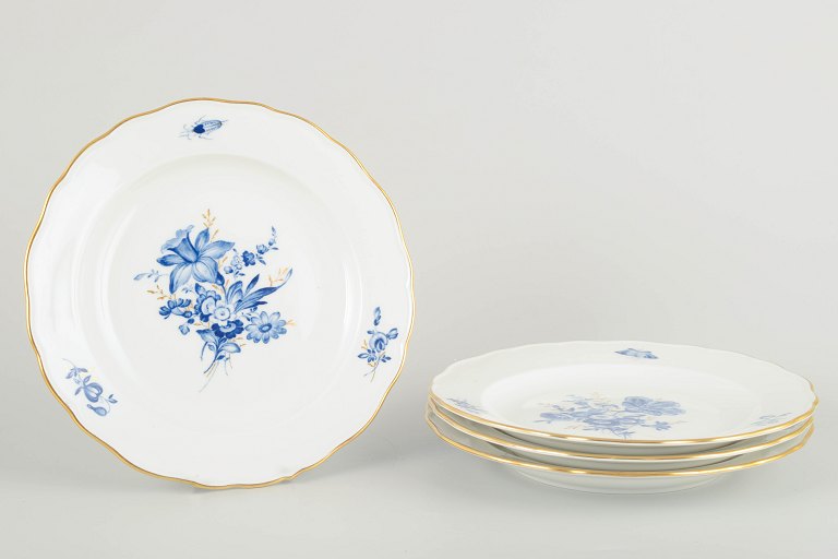 Meissen4 frokosttallerkener, D. 20 cm, tidligt 1900-tal.