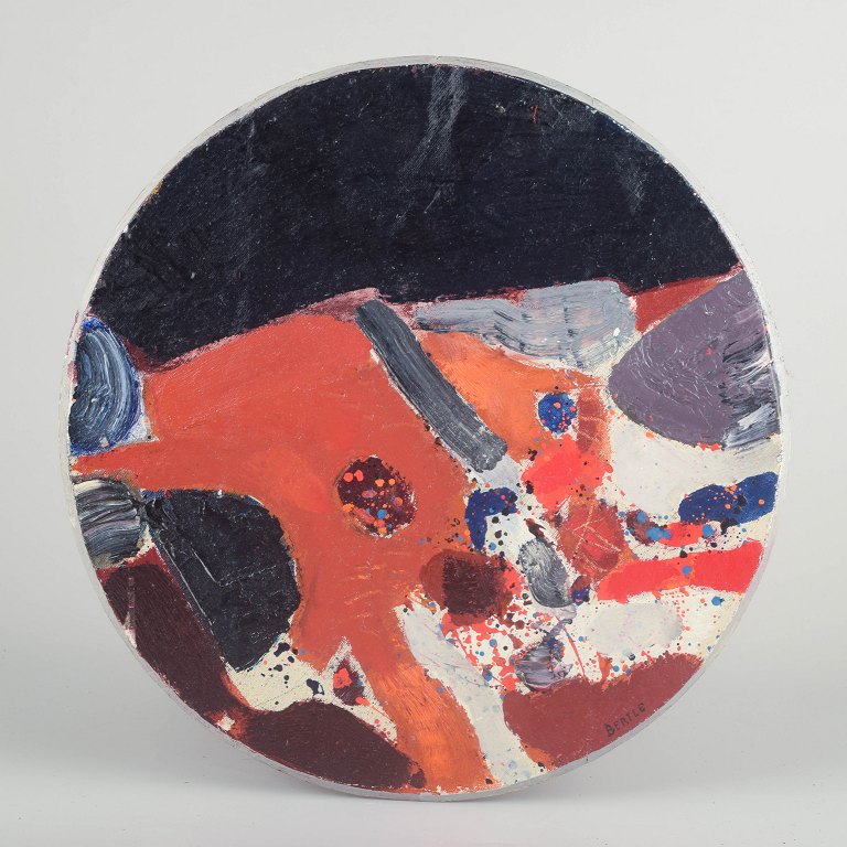 Lars Bertle
“Natten på ön”.
Olie på lærred monteret på træplade.