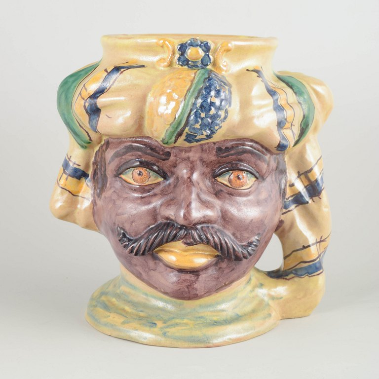 Salvatore Judici, CaltagironeStor vase, midten af 1900-tallet.