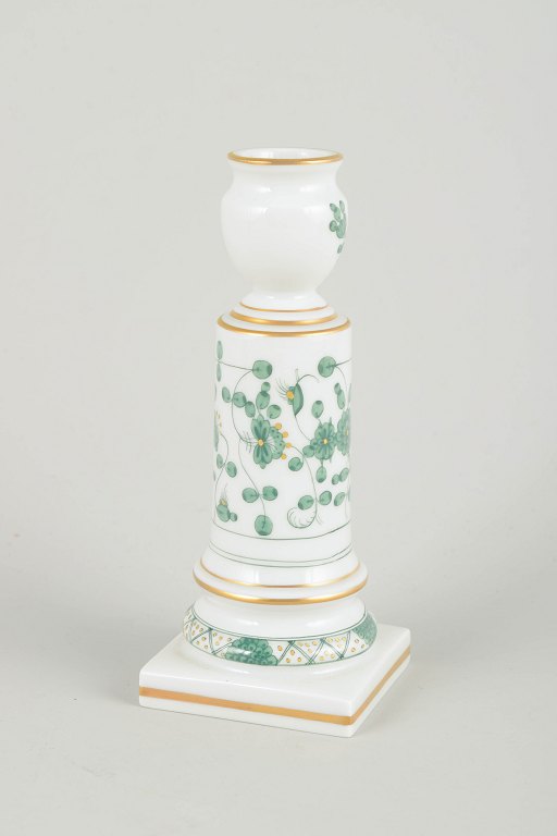 MeissenCandlestick “Green Indian”, mid-20th century.