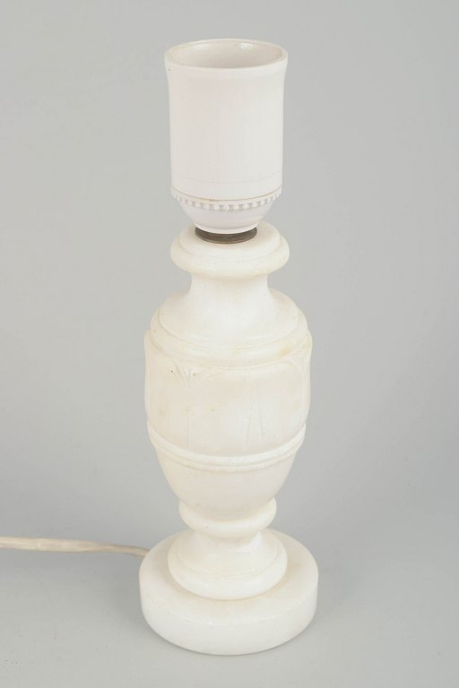 Italiensk alabaster bordlampe, midten af 1900-tallet.