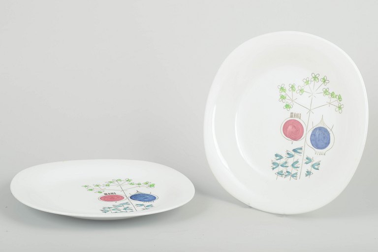 Marianne Westman for RörstrandPlates, “Pomona” series, mid-20th century.