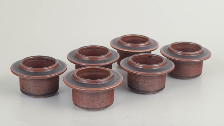 Ulla Procopé for Arabia, Ruska egg cups, set of 6.