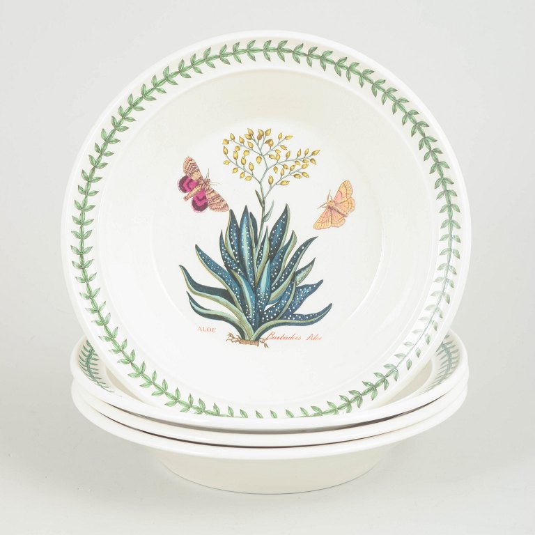 Portmeirion England, sæt med 4 dybe tallerkener.