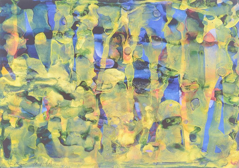 Gerhard Richter, farvetryk, tysk kunstner.