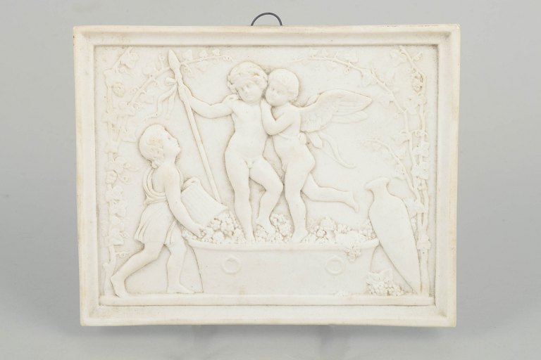 Bing & Grøndahl bisquit relief efter Thorvaldsen, vægrelief.