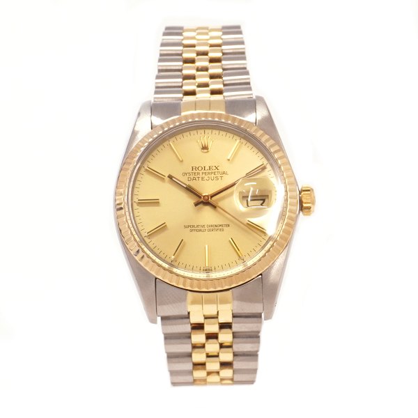 Rolex Oyster Perpetual Datejust g/s Ref. 16013 with box and papers dated 08.03.1982. D: 36mm