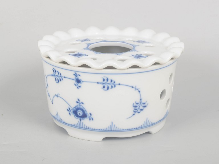 Royal Copenhagen, Musselmalet Riflet, sjælden fyrfadsvarmer.