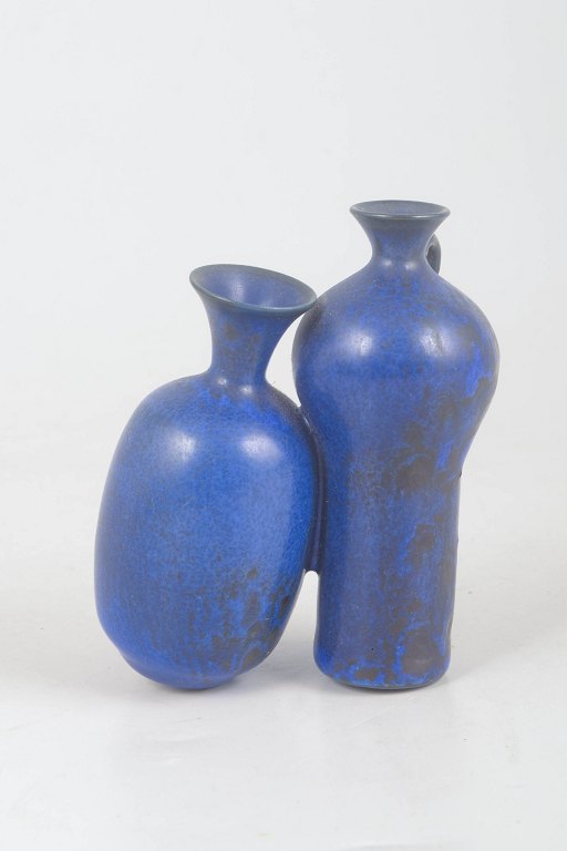 Gunnar Nylund for Rörstrand, double vase with production flaw.