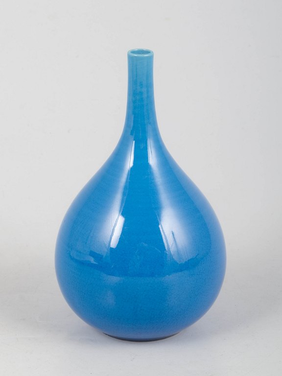 Carl-Harry Stålhane for Rörstrand, turkis vase.