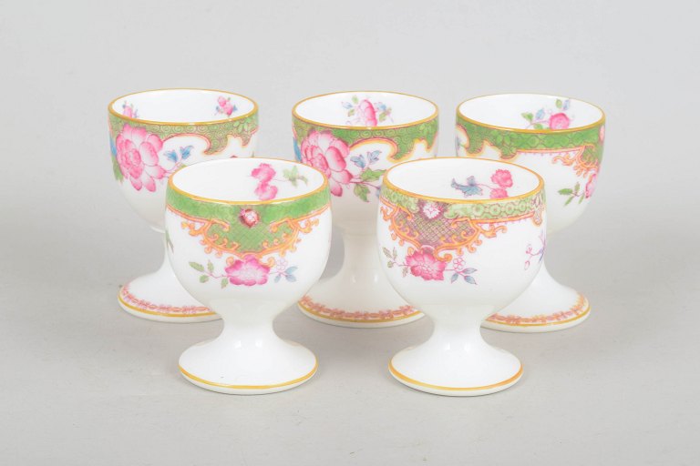 Royal Doulton "Temple Garden", sæt med fem æggebægre.